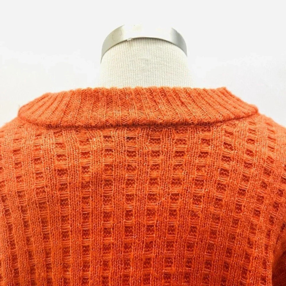 NWT SO GOODS FOR LIFE Juniors Long Sleeve Pullover Mock Neck Orange Sweater Sz L - Picture 7 of 12